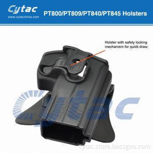 Taurus PT800 Holster, designed with polymer, soft silicone paddle, release button